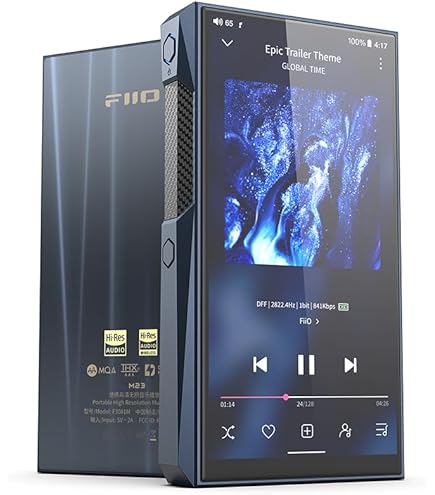 FiiO M15S Tragbarer Audio-Player, hohe Auflösung, Android 10 MQA